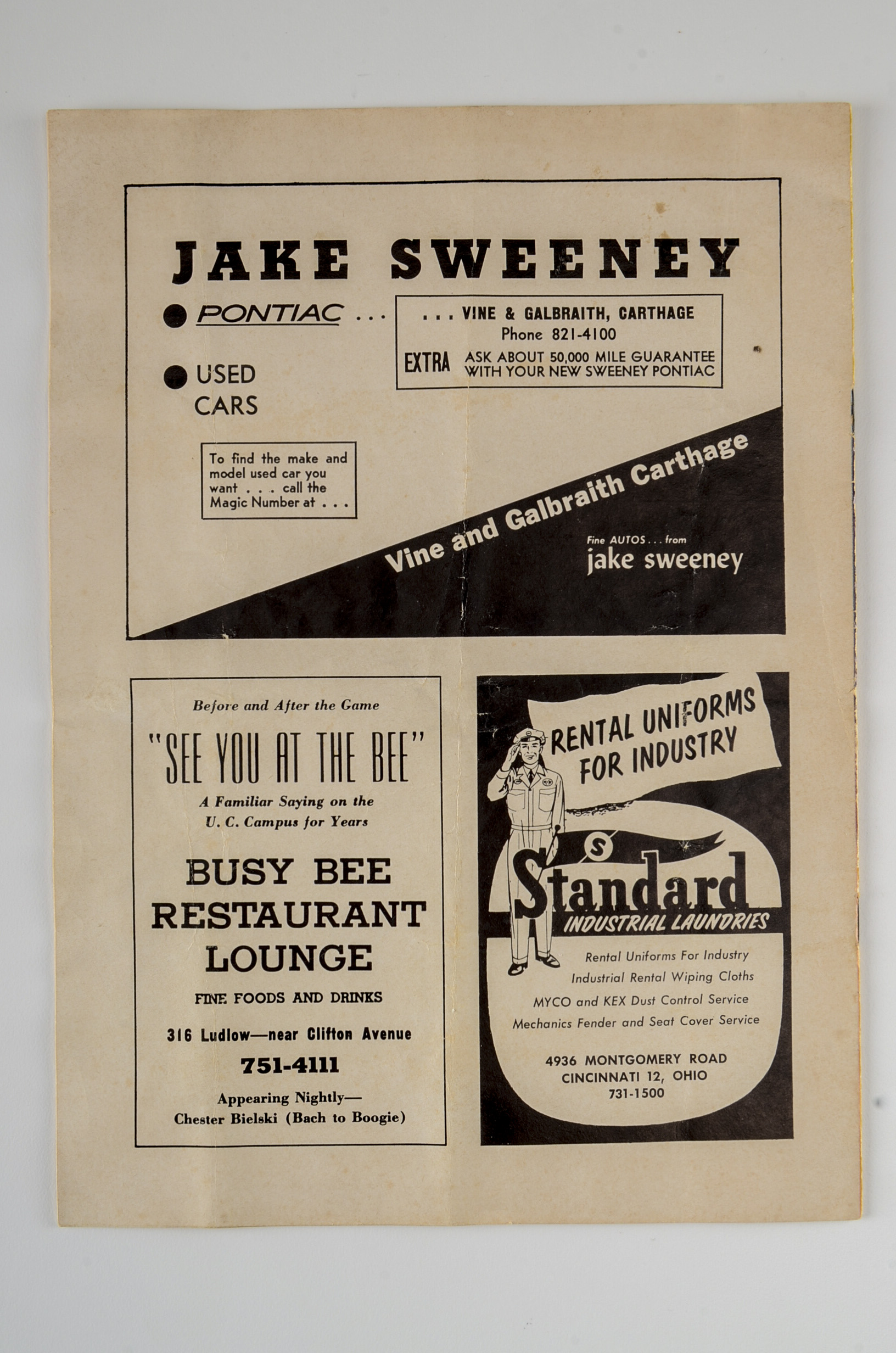 1963 UC Vs. Xavier Basketball Program Cincinnati Gardens EBTH