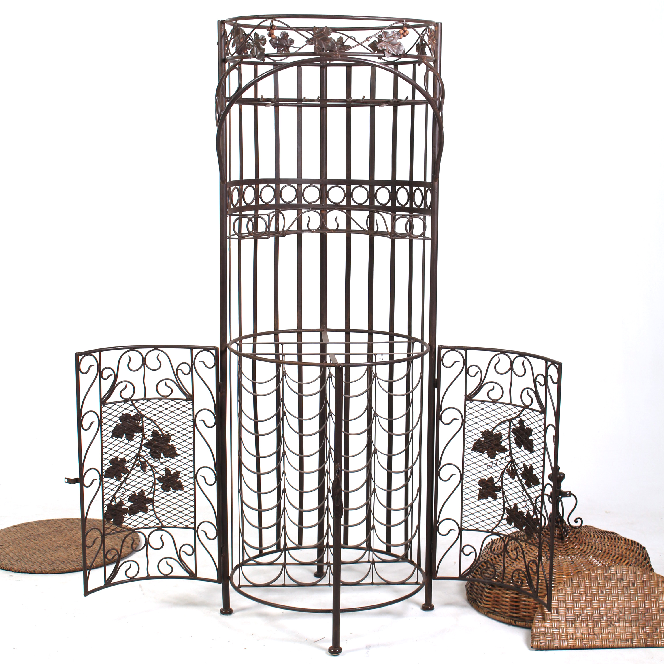 Standing Birdcage Wine Rack EBTH