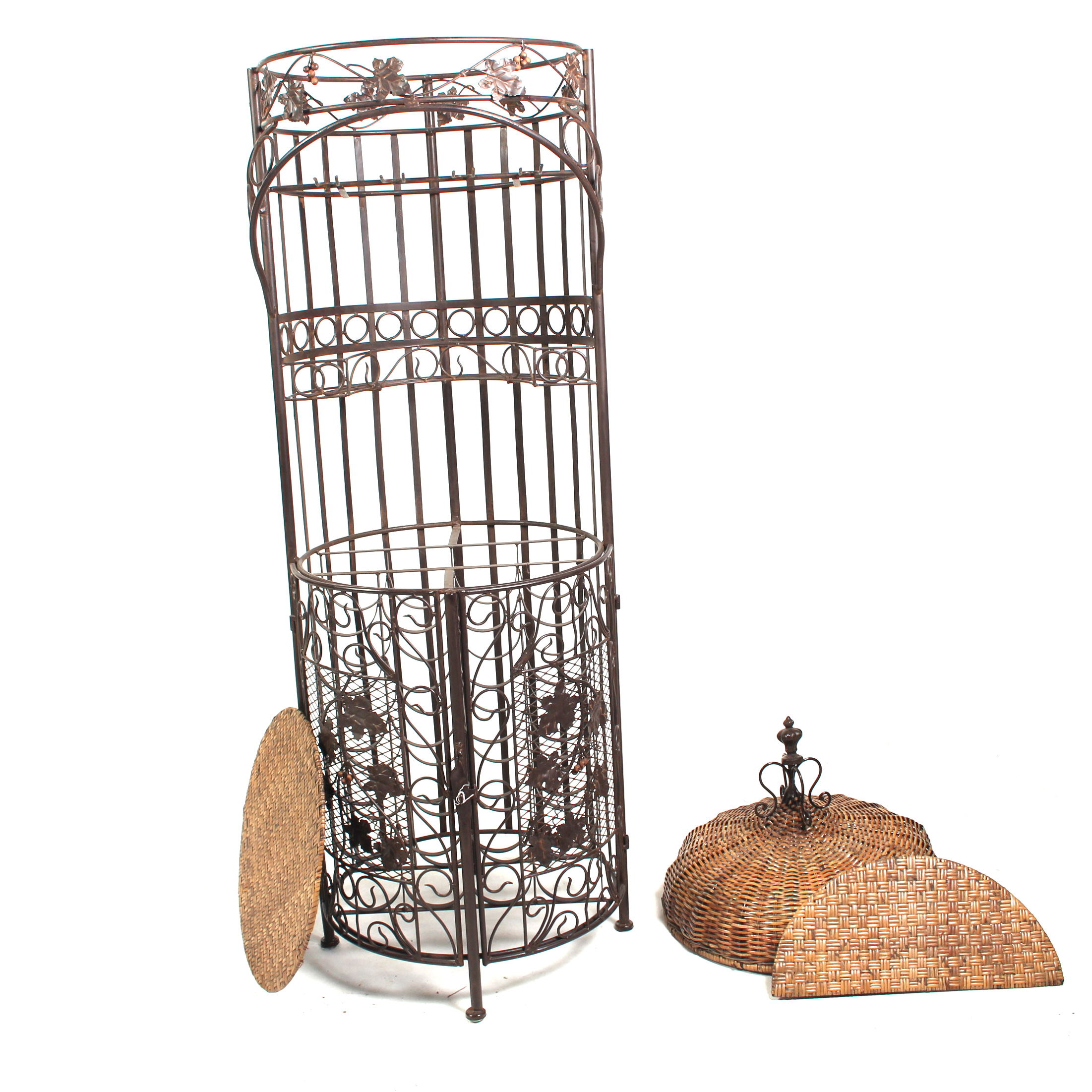 Standing Birdcage Wine Rack EBTH