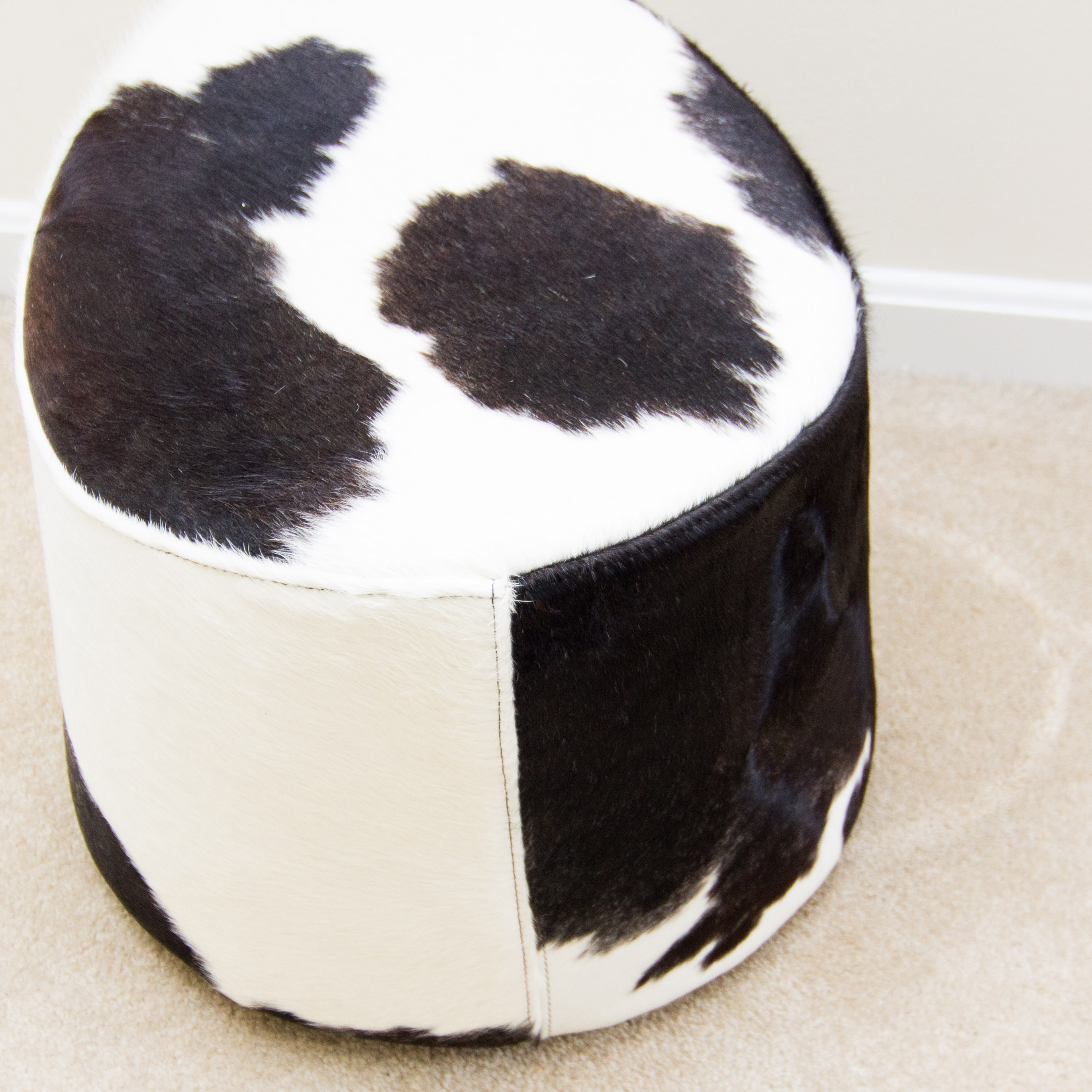 Cowhide Stool by Ikea EBTH