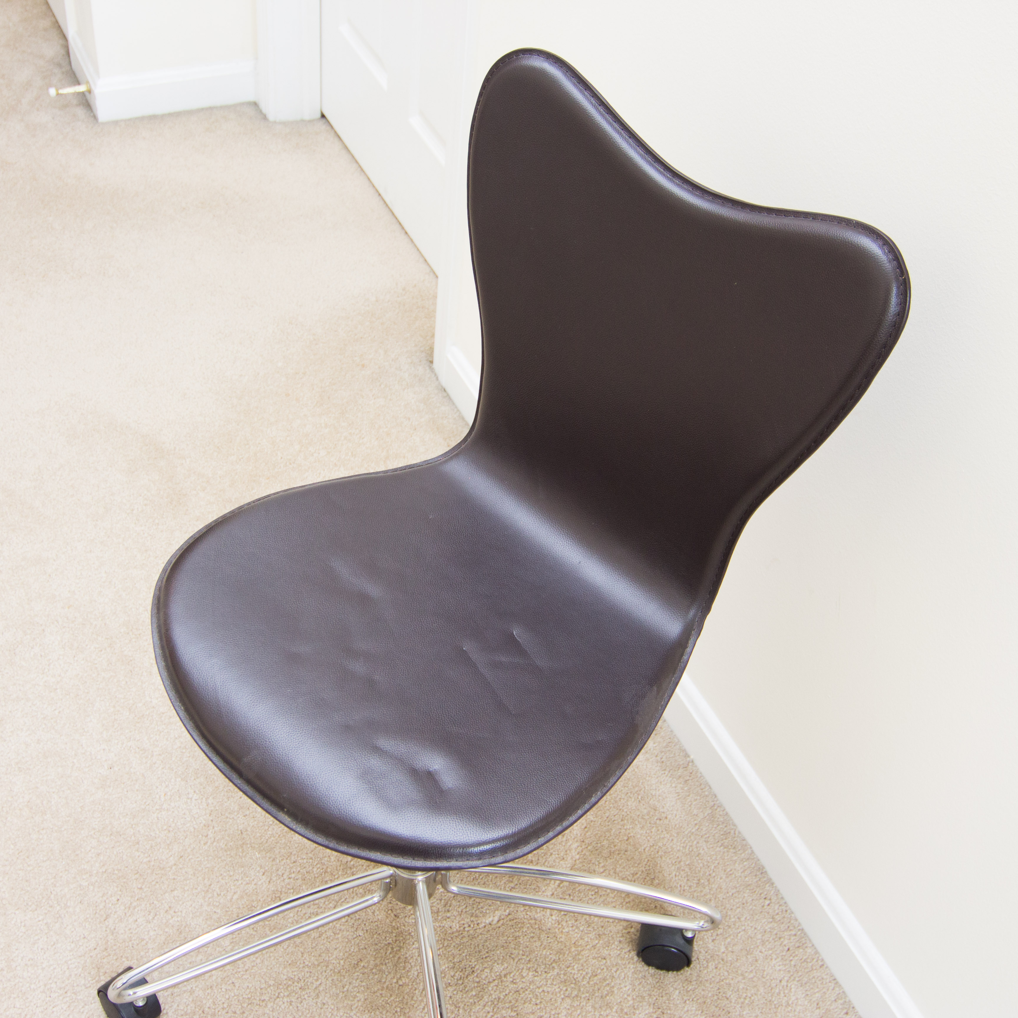 West Elm Leather Office Chair EBTH