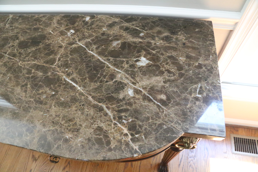 Henredon Historic Natchez Marble Top Console Table EBTH