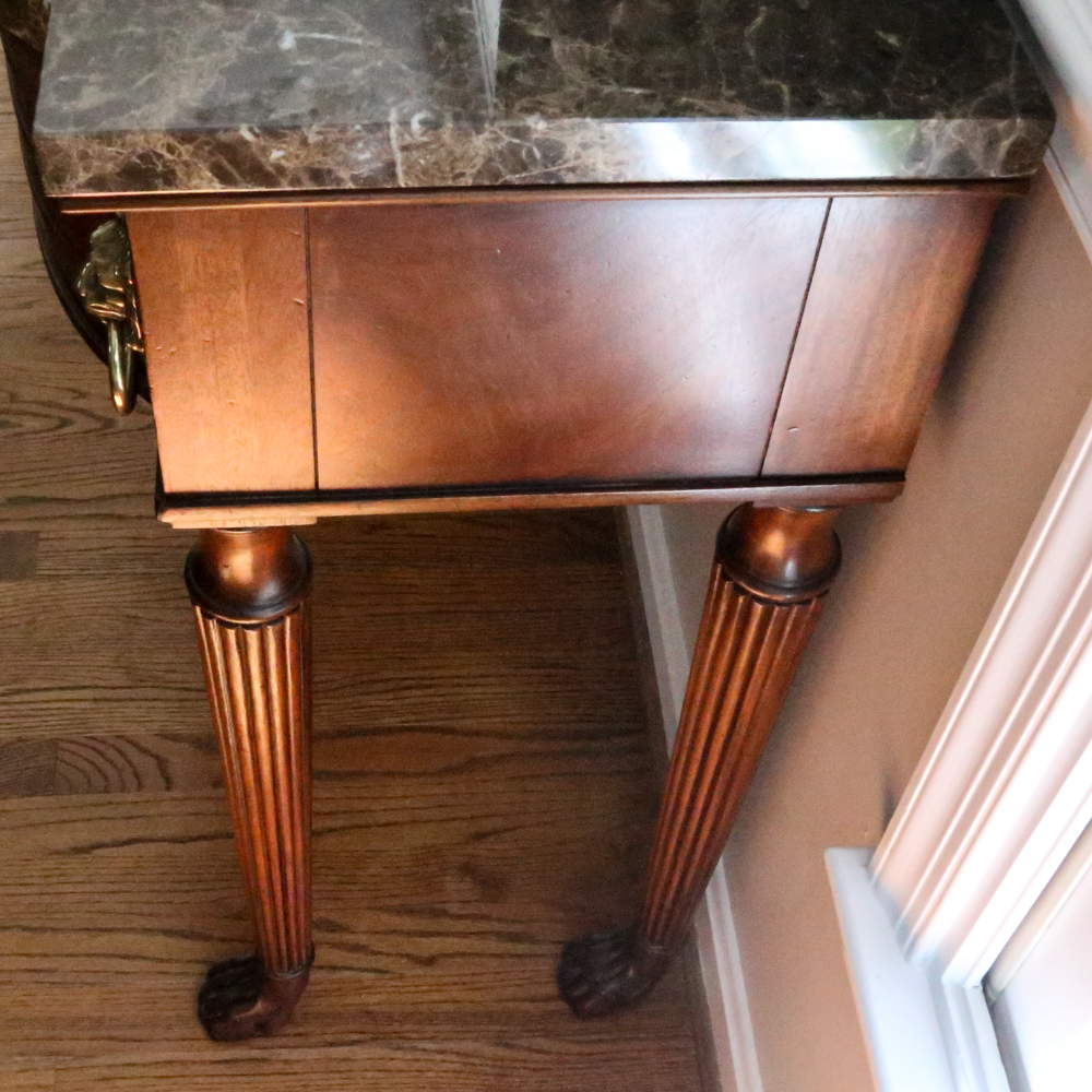 Henredon Historic Natchez Marble Top Console Table EBTH