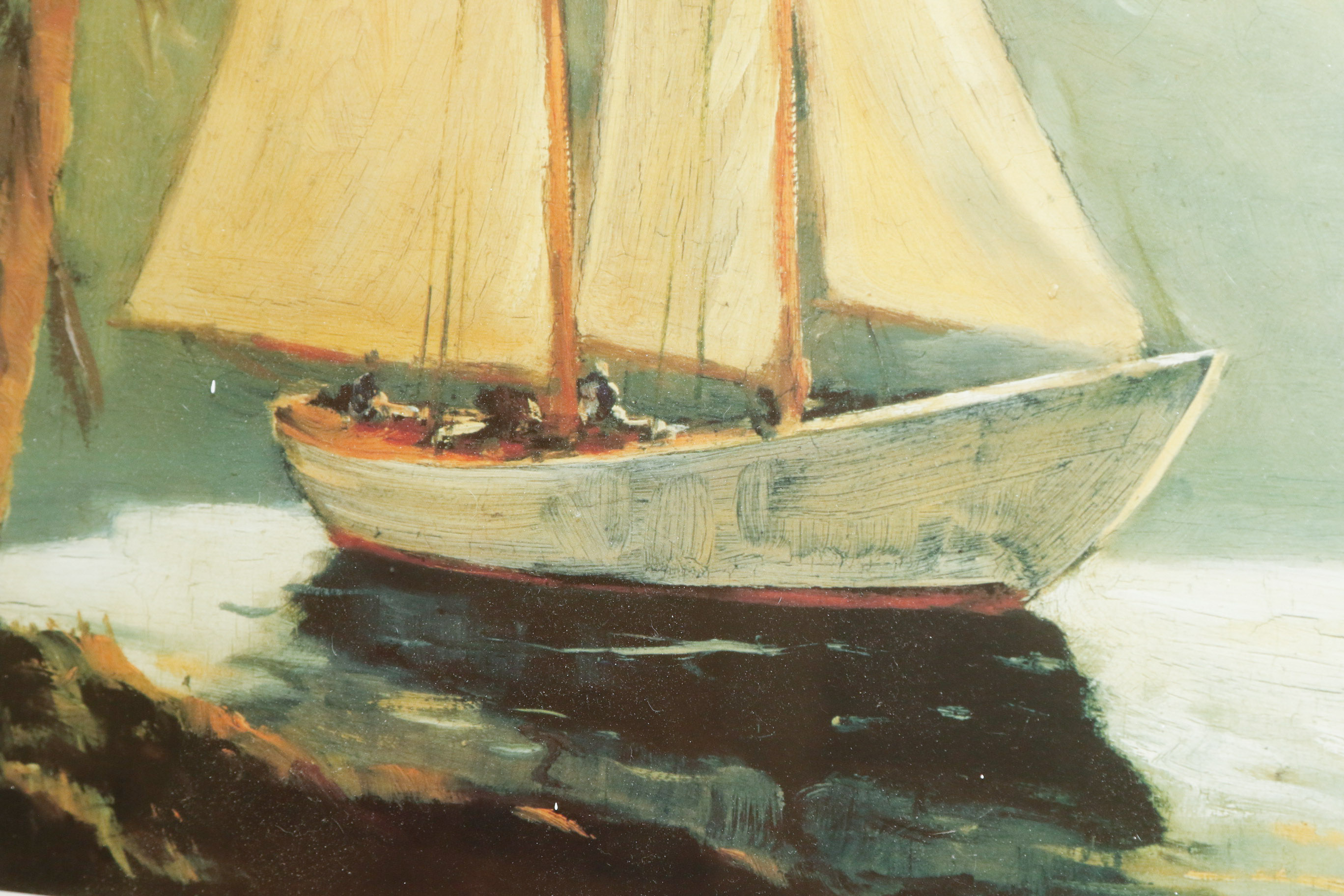 Frederick Pawla "Sailboat Santa Barbara" Framed Art Print ..
