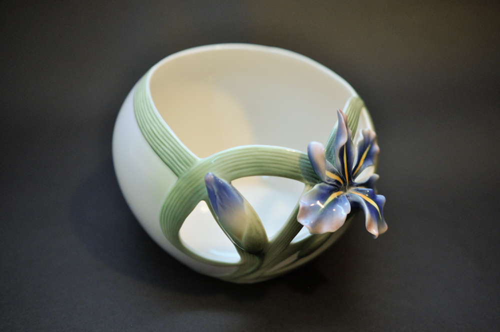 Franz Porcelain Iris Candle Holder EBTH