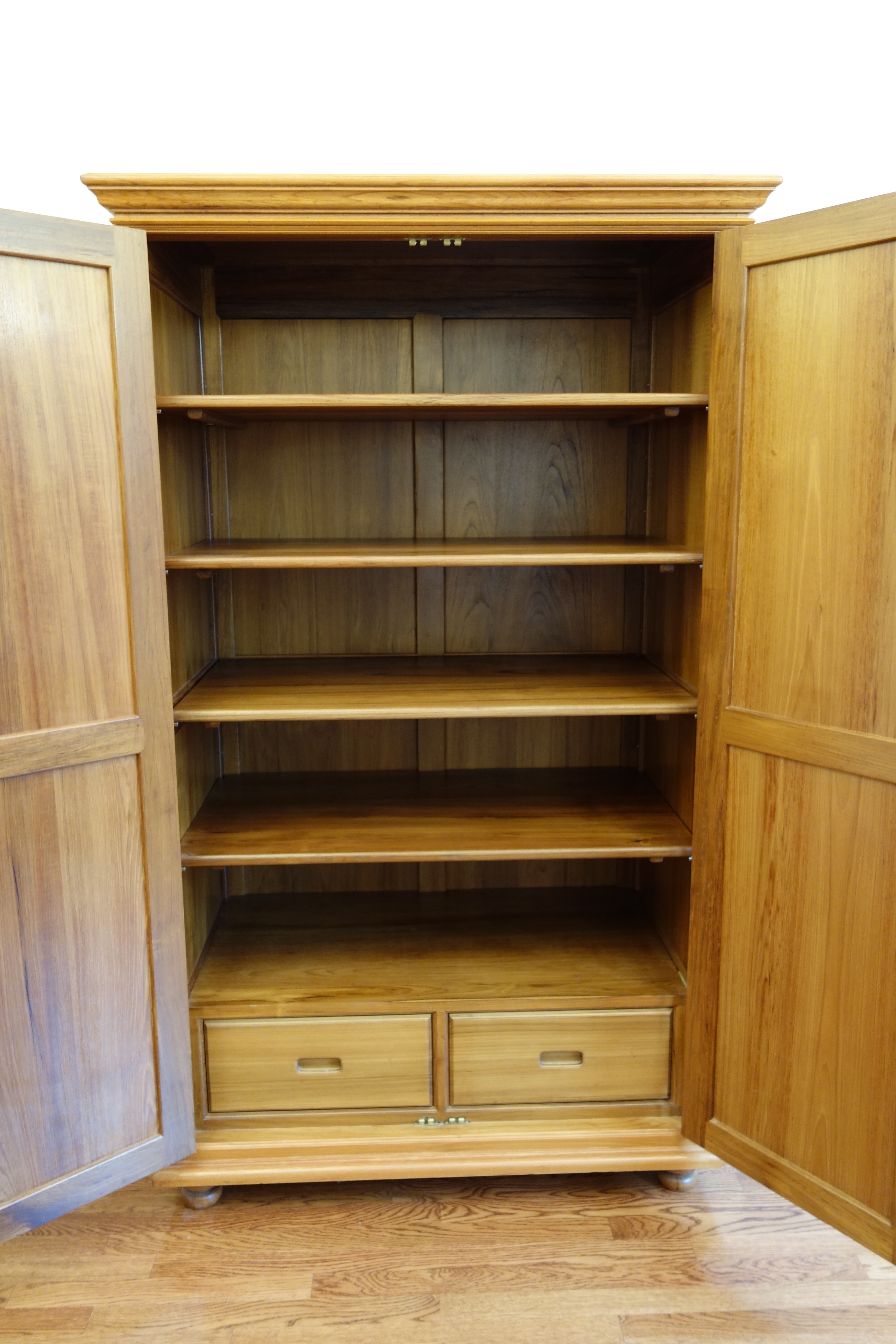 Custom Chiang Mai Hand Carved Teak Wardrobe EBTH