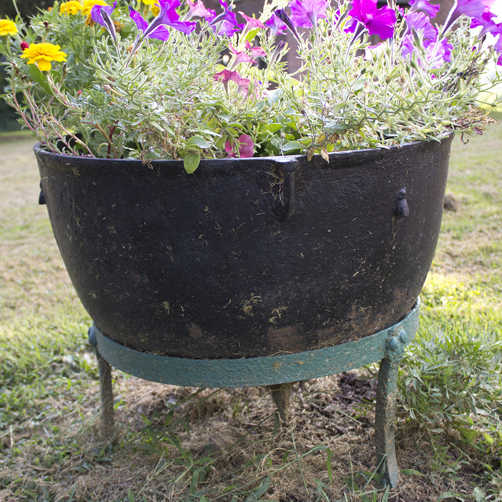 Large Cauldron Planter On Stand Ebth