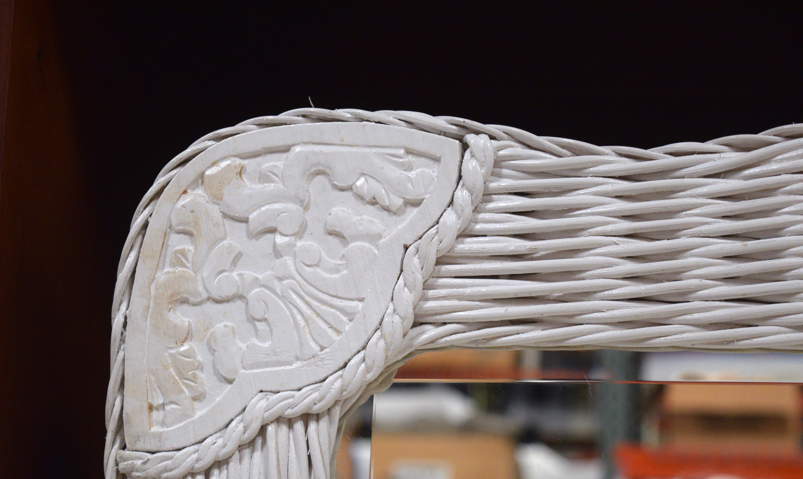 Pier 1 Jamaica Collection Mirror and Wicker Vanity EBTH