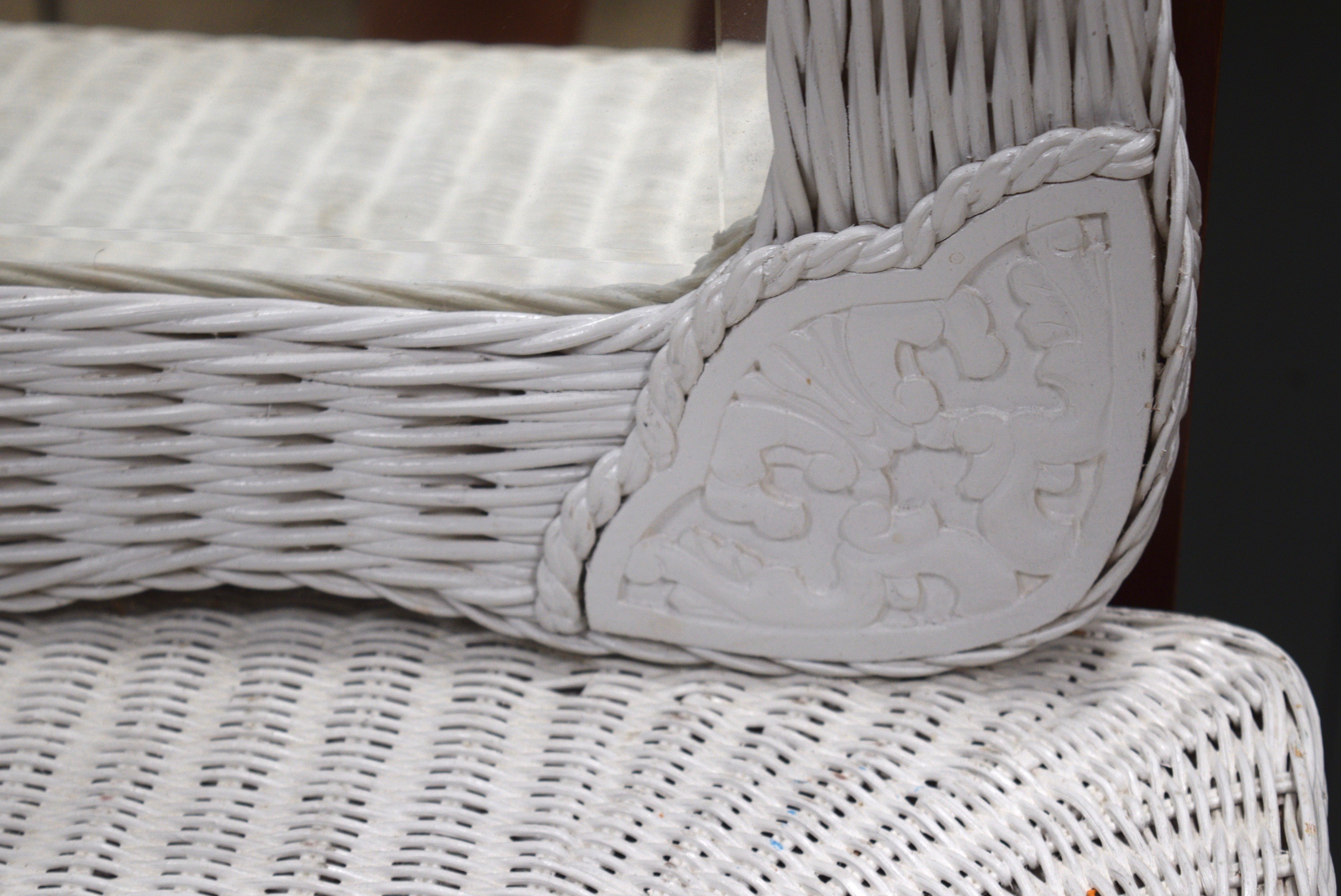 Pier 1 Jamaica Collection Mirror and Wicker Vanity EBTH