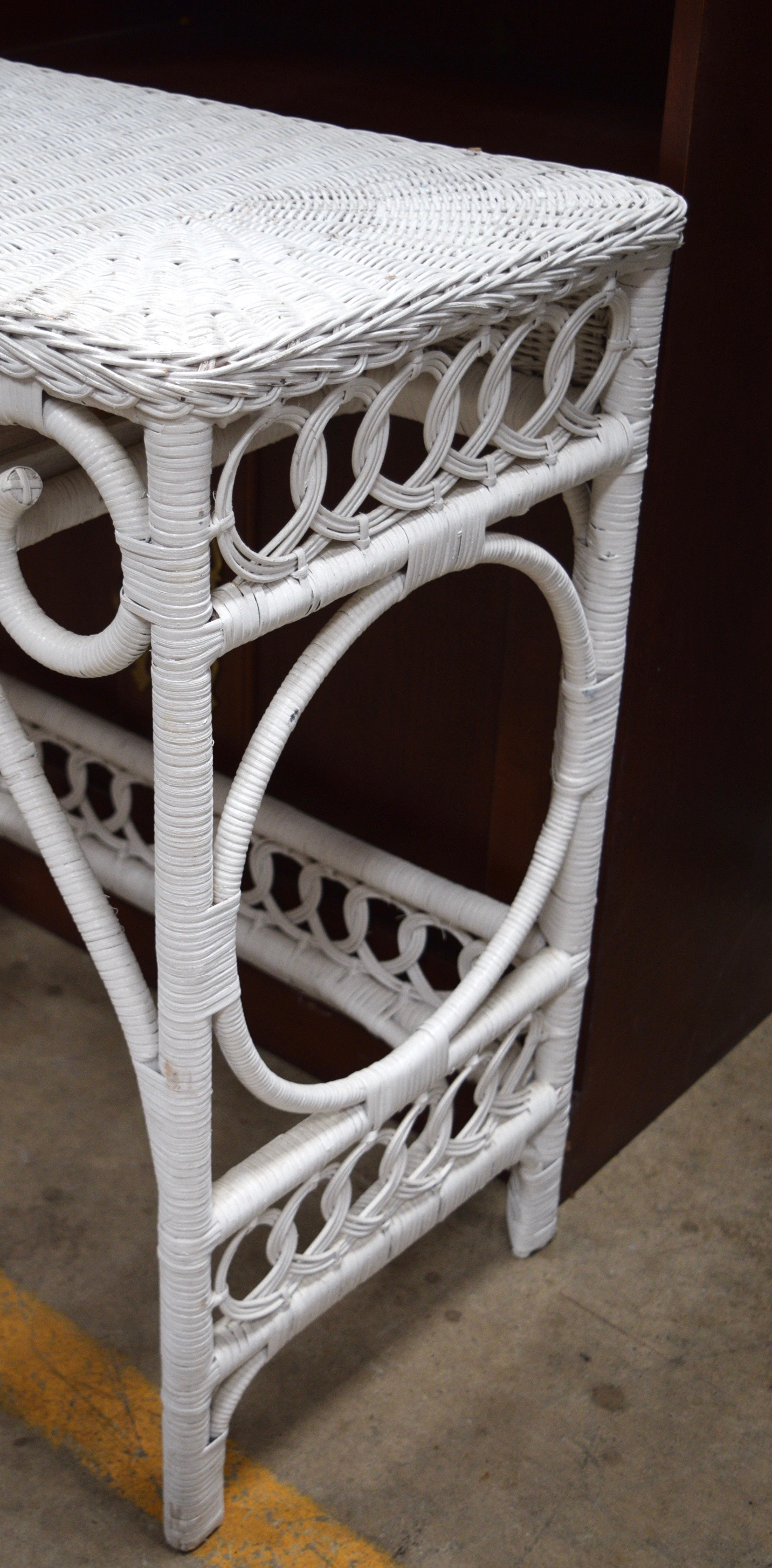 Pier 1 Jamaica Collection Mirror and Wicker Vanity EBTH