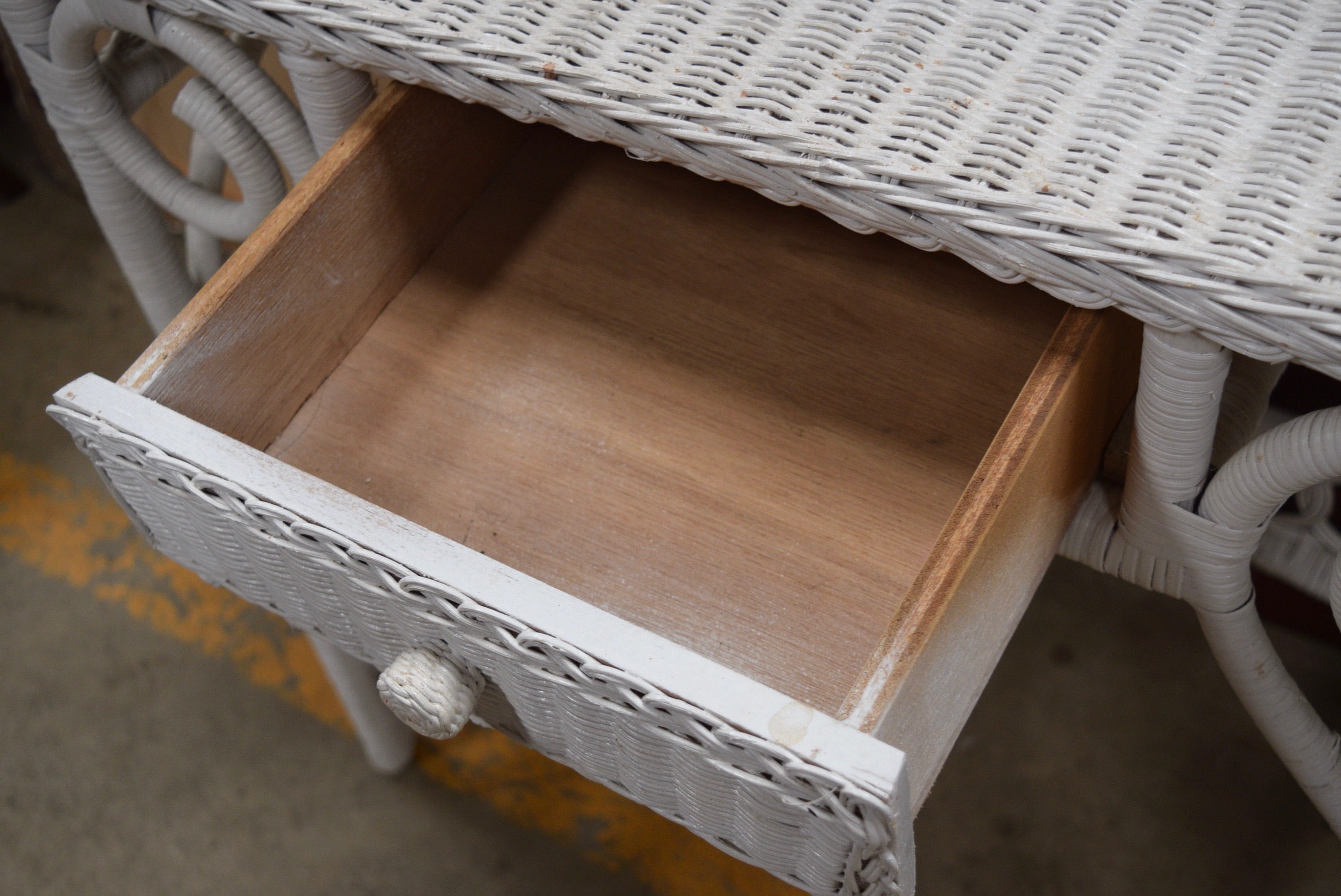 Pier 1 Jamaica Collection Mirror and Wicker Vanity EBTH