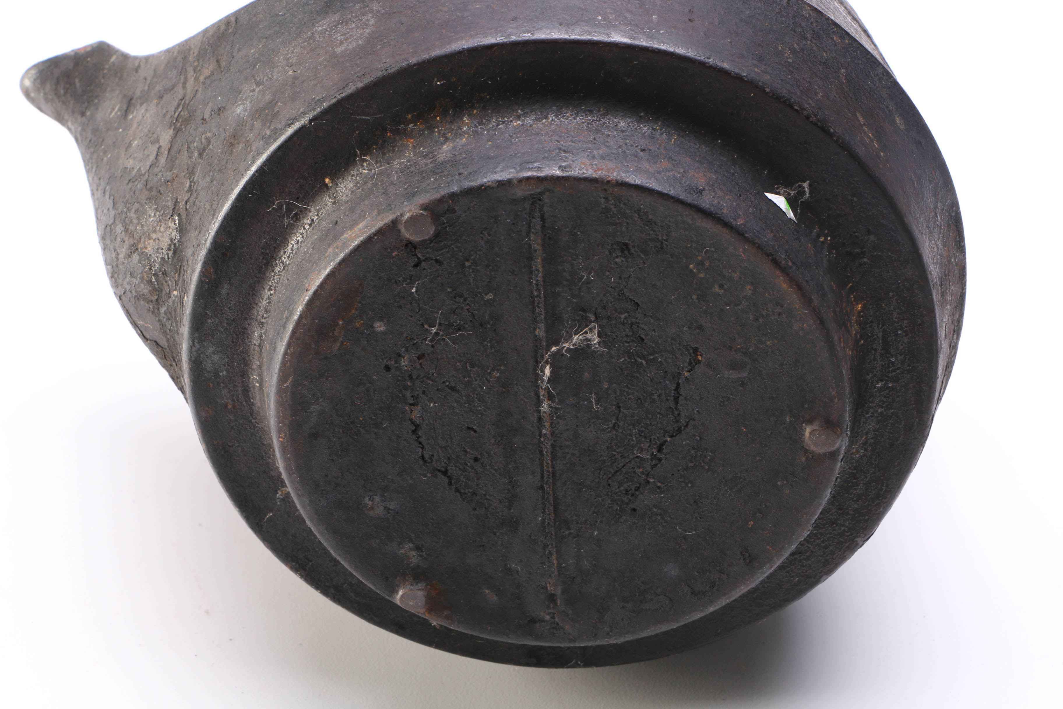 Antique Cast Iron Kettle on Stand EBTH