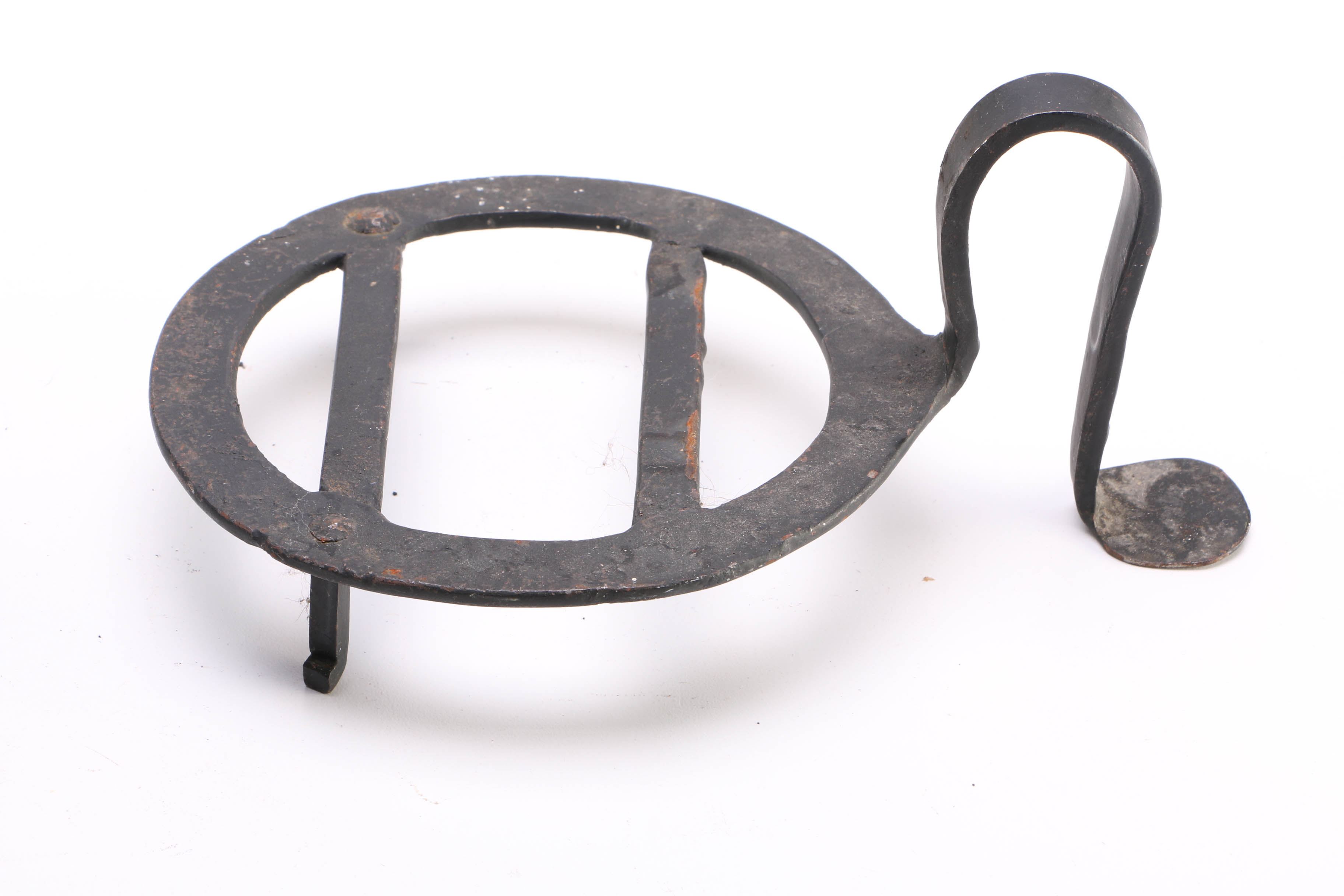 Antique Cast Iron Kettle on Stand EBTH