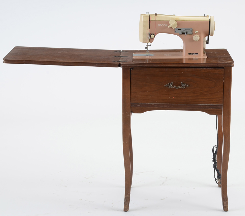 Necchi Vintage Sewing Machine Table EBTH