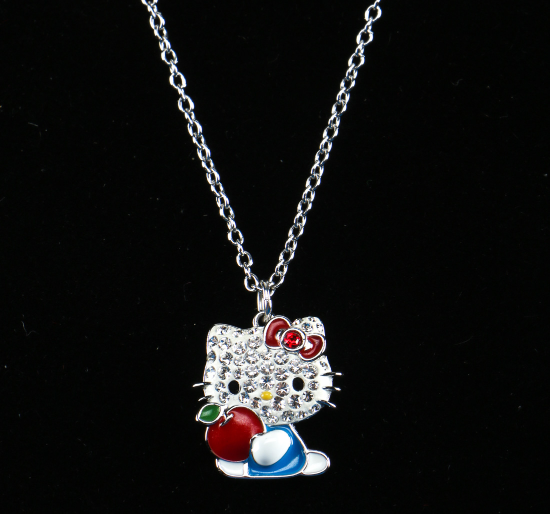Swarovski Crystal Hello Kitty Necklace EBTH