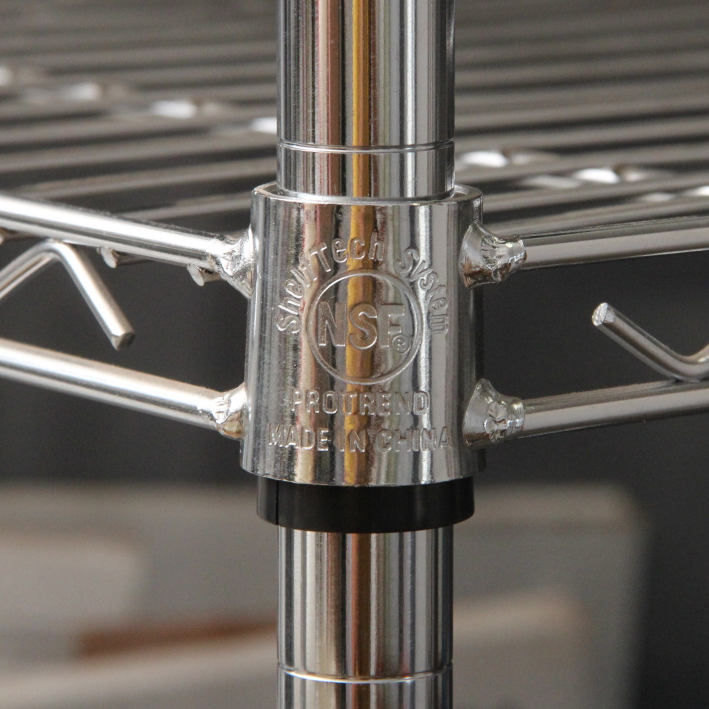 Chrome Shelf Tech System Metal Shelving Unit EBTH