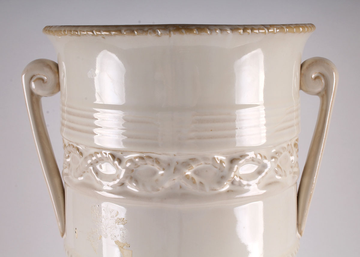 White Ceramic Umbrella Stand EBTH