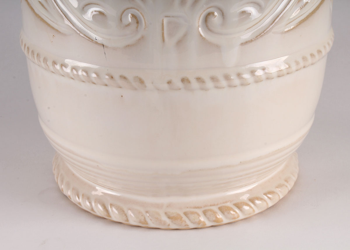 White Ceramic Umbrella Stand EBTH