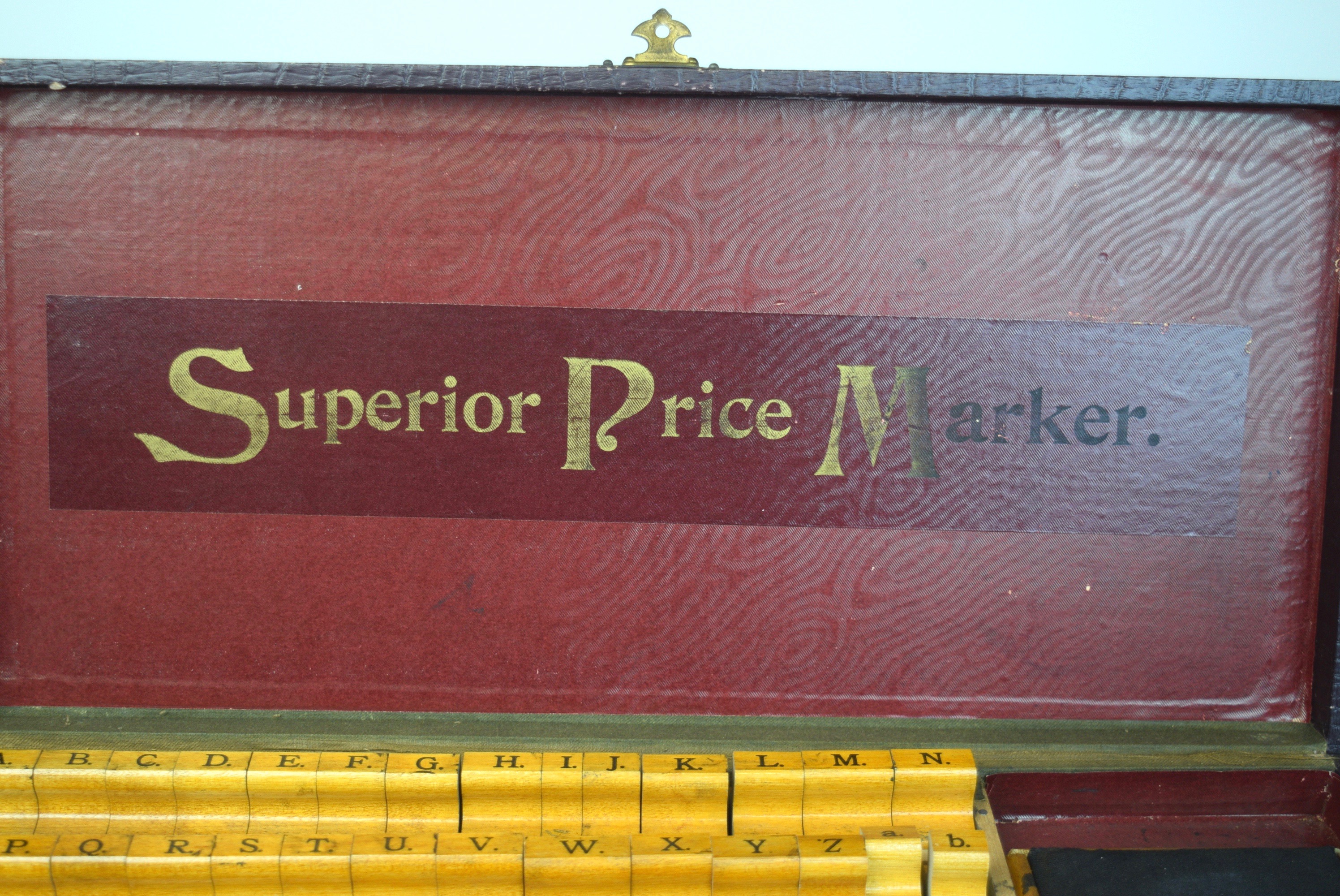 Vintage Superior Price Marker Stamp Set EBTH