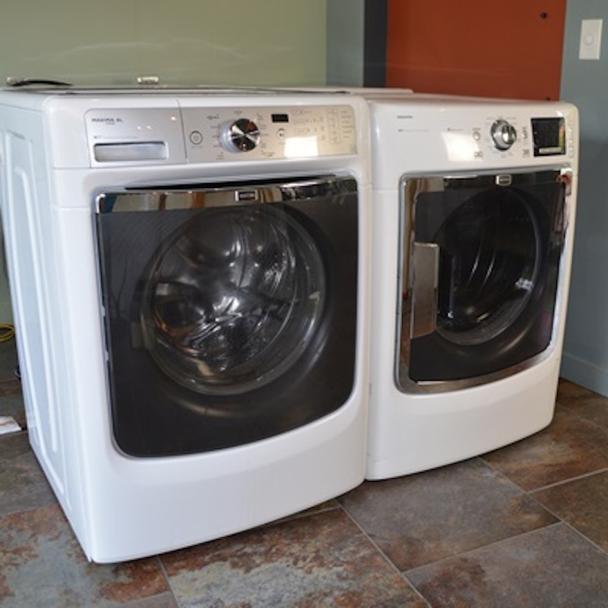 maytag-maxima-front-loading-electric-washer-and-dryer-ebth