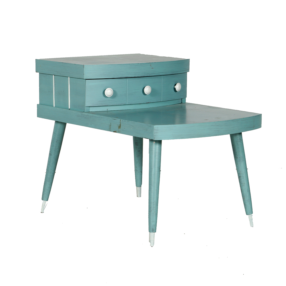 Mid Century Modern Painted End Table EBTH