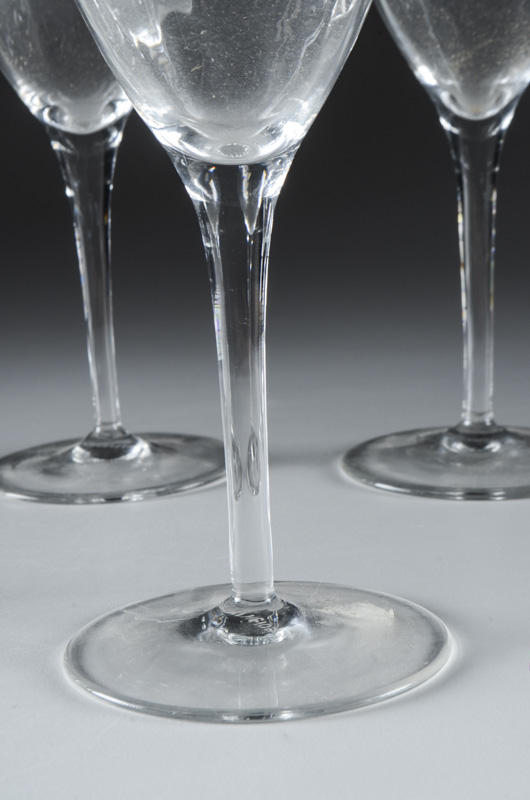 Gorham "Laurin Platinum" Crystal Wine Glasses WVXU EBTH