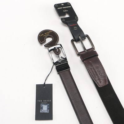 Ted Baker and John Varvatos Size 36 Belts Ted Baker and John Varvatos Size 36 Belts