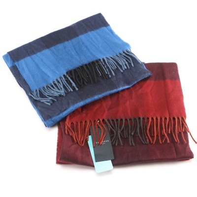 Pair of Plaid Ted Baker Scarves Pair of Plaid Ted Baker Scarves