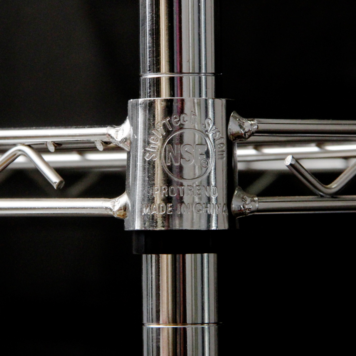 Chrome Shelf Tech System Metal Shelving Unit EBTH