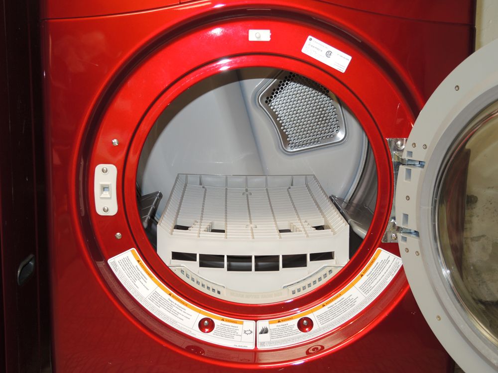 LG Cherry Red Front Loading HE Washer and Dryer Set EBTH