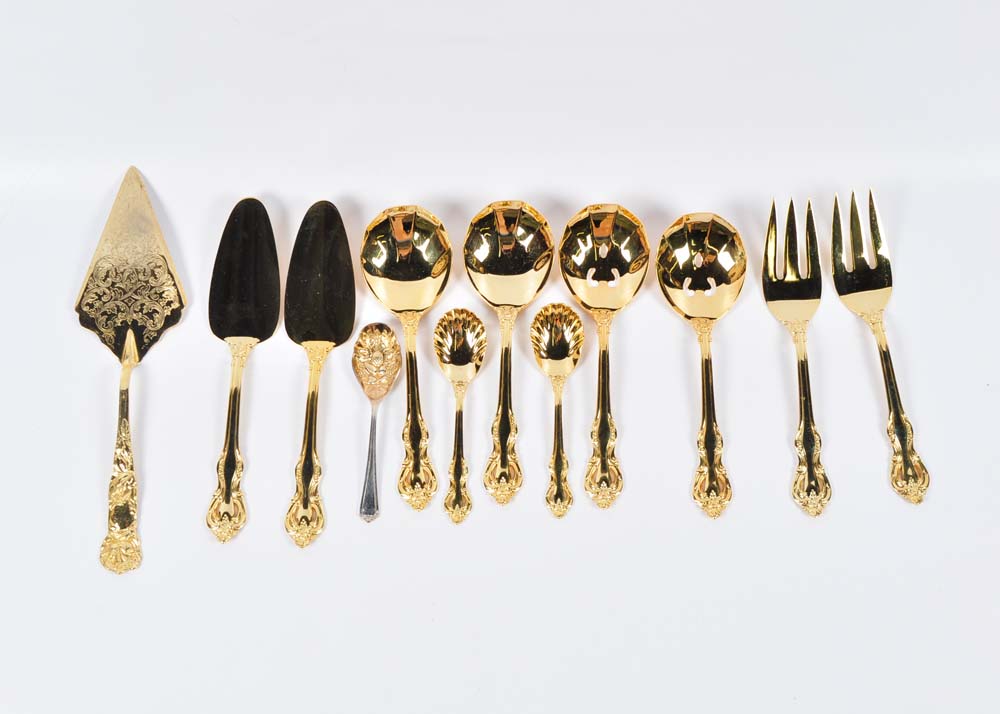 Retroneu Regence Gold Plated Flatware EBTH