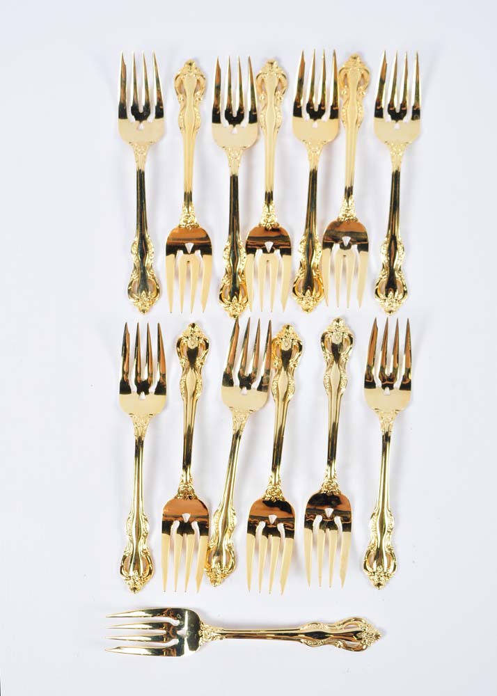 Retroneu Regence Gold Plated Flatware EBTH