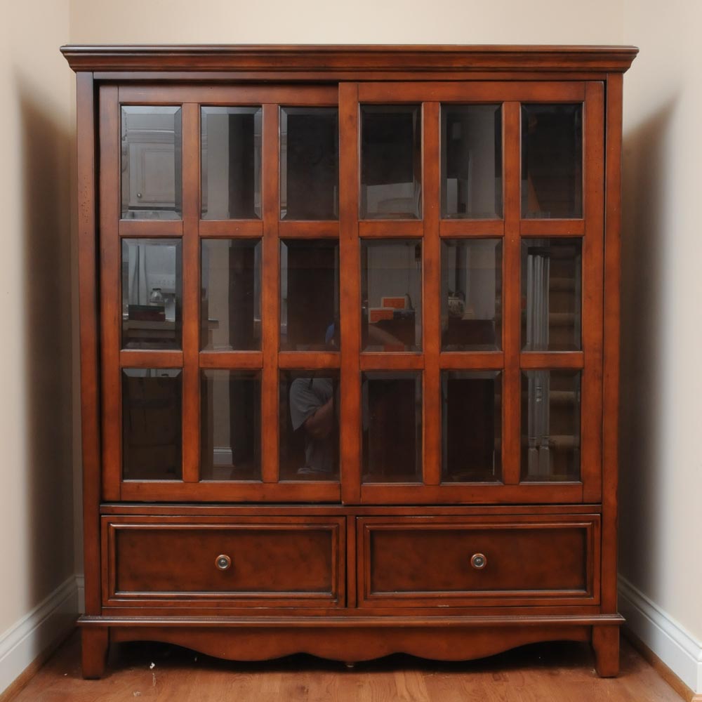 Glass Front Bookcase EBTH