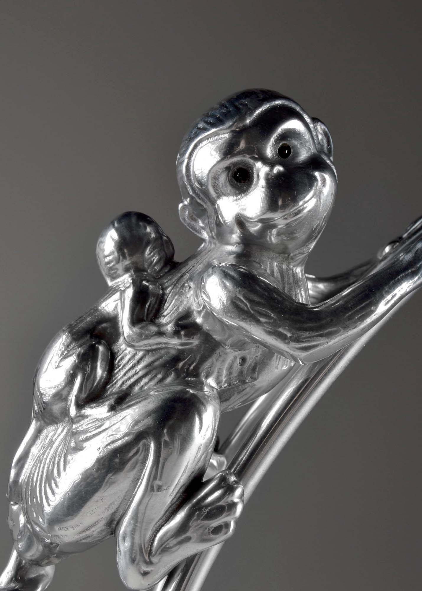 Arthur Court Monkey Fruit Bowl with Banana Hook EBTH