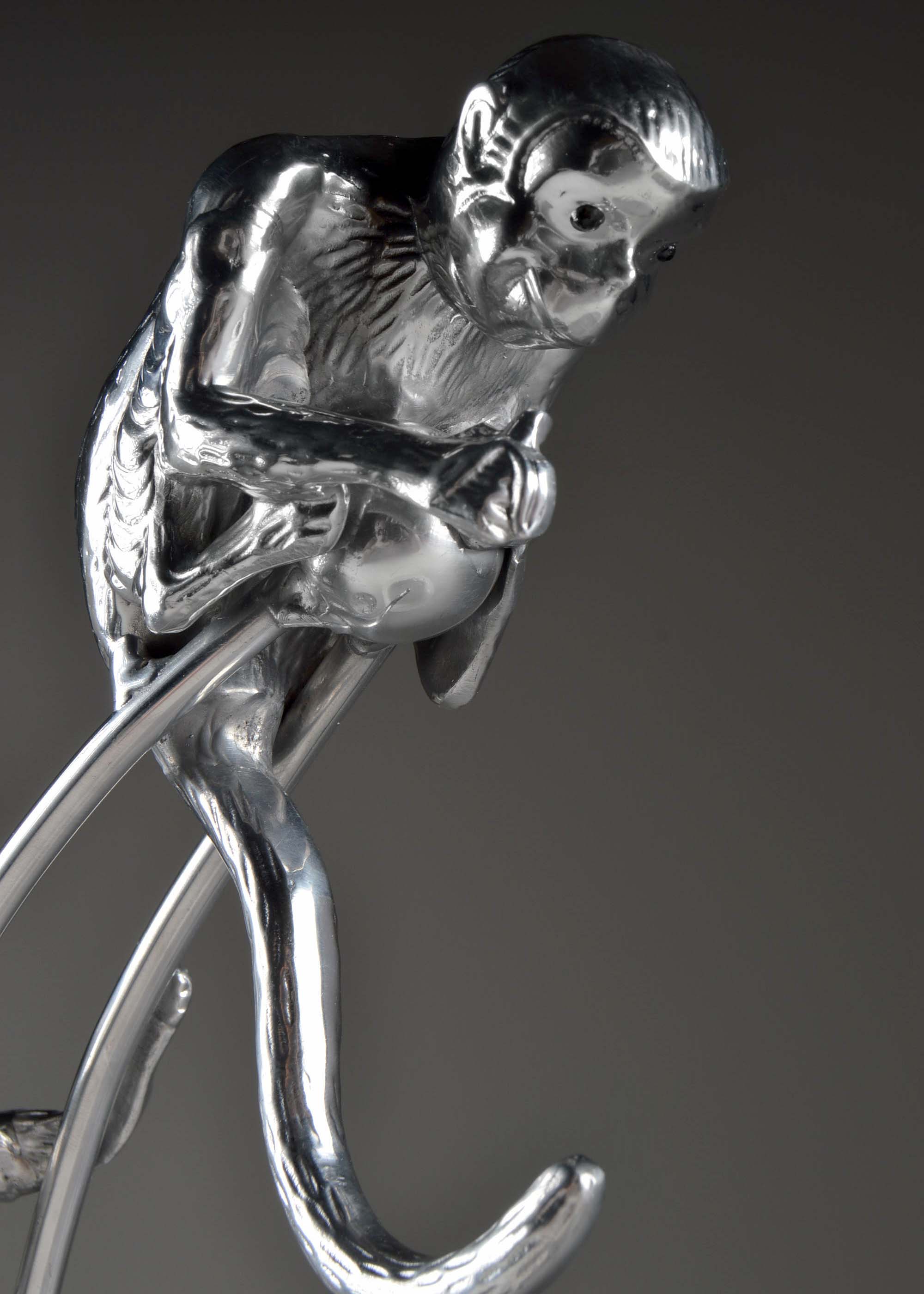 Arthur Court Monkey Fruit Bowl with Banana Hook EBTH