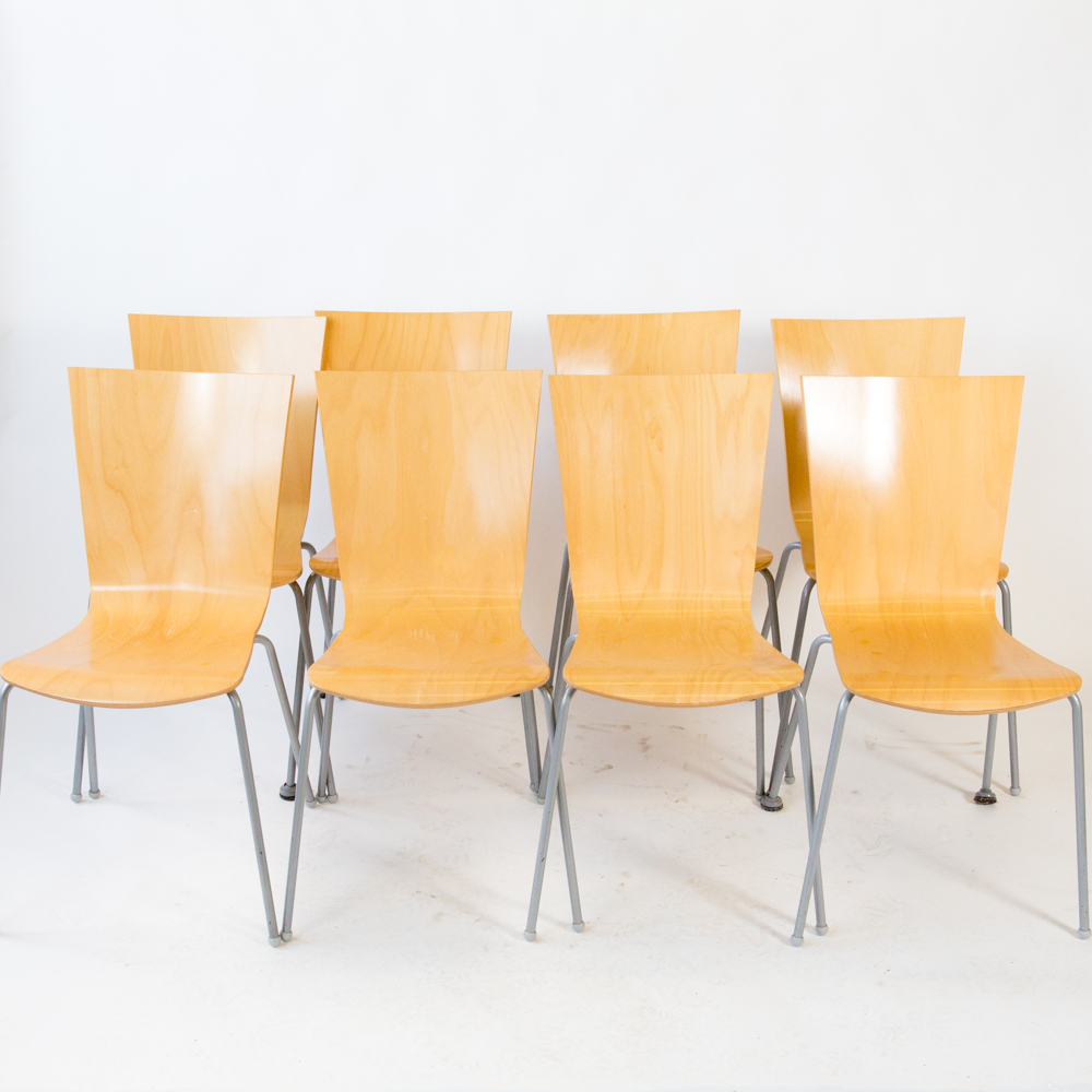 Grand Rapids Chair Company Retro Wood Dining Chairs Ebth