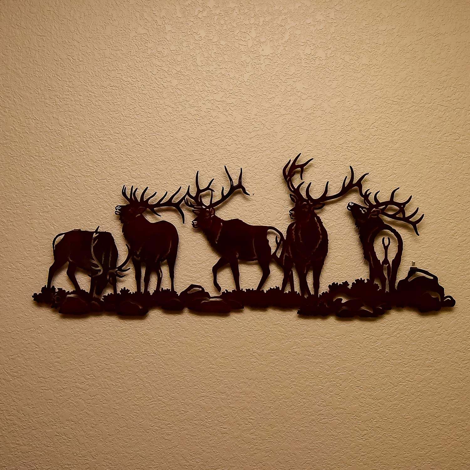 Laser Cut Metal Elk Wall Art By Artist Kathryn Darling Ebth
