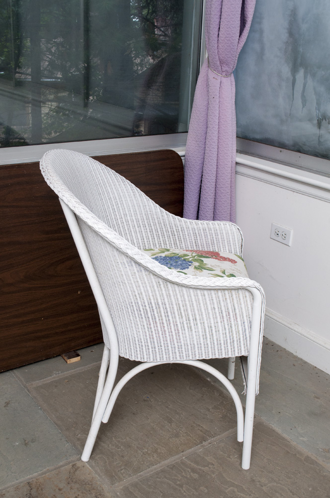 White Wicker Dining Chairs EBTH