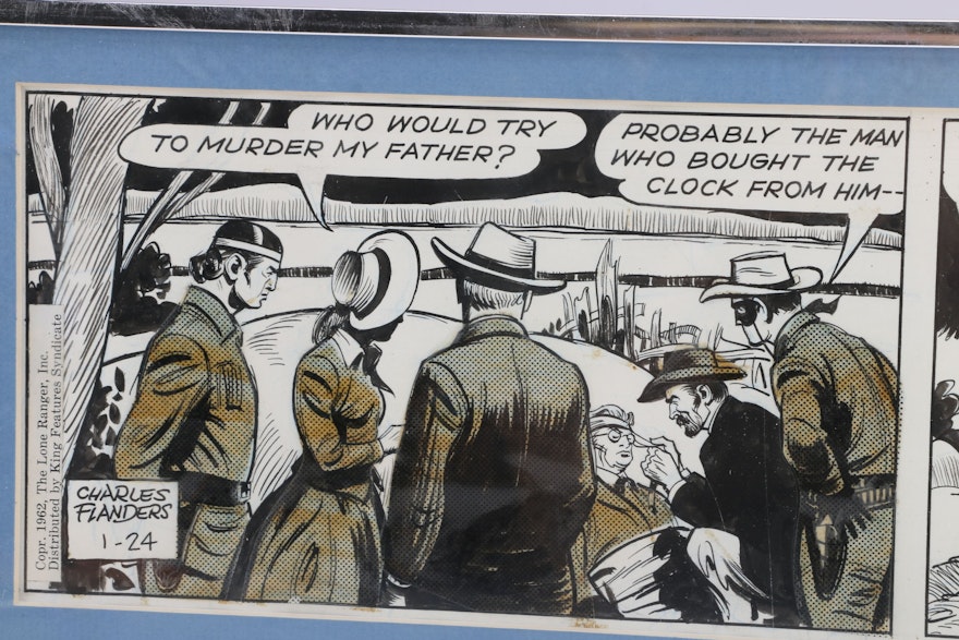 Art comic lone original ranger strip