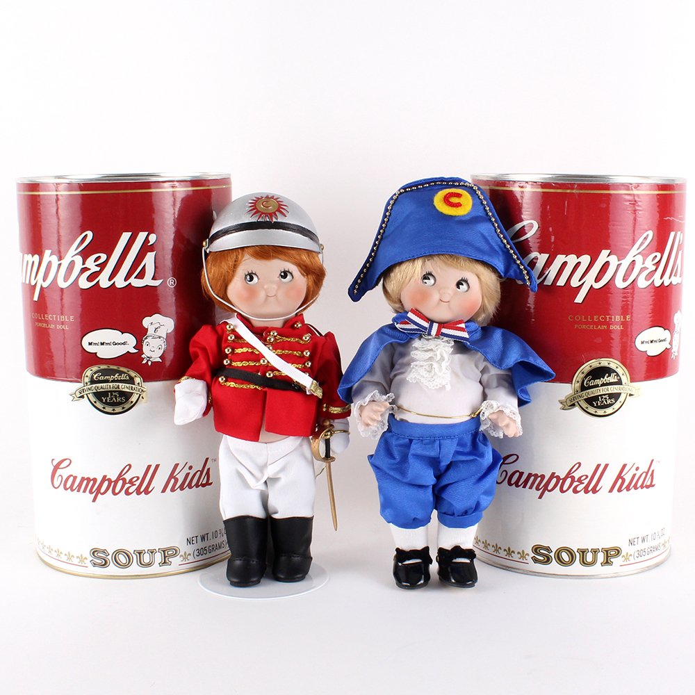 campbell soup porcelain dolls