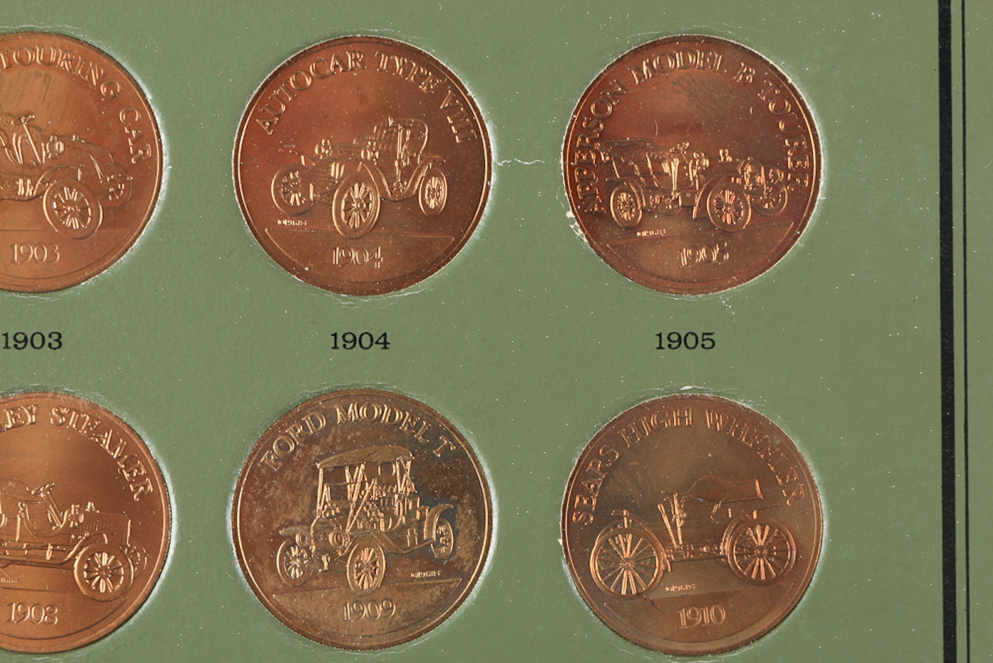 Franklin Mint Antique Car Coin Collection Series 1 EBTH