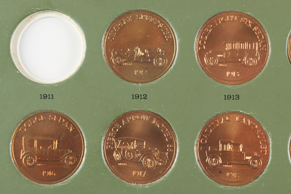 Franklin Mint Antique Car Coin Collection Series 1 | EBTH