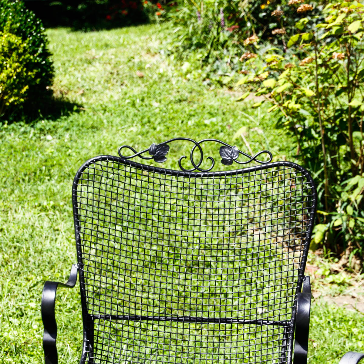 Three Vintage Wrought Iron Patio Chairs EBTH
