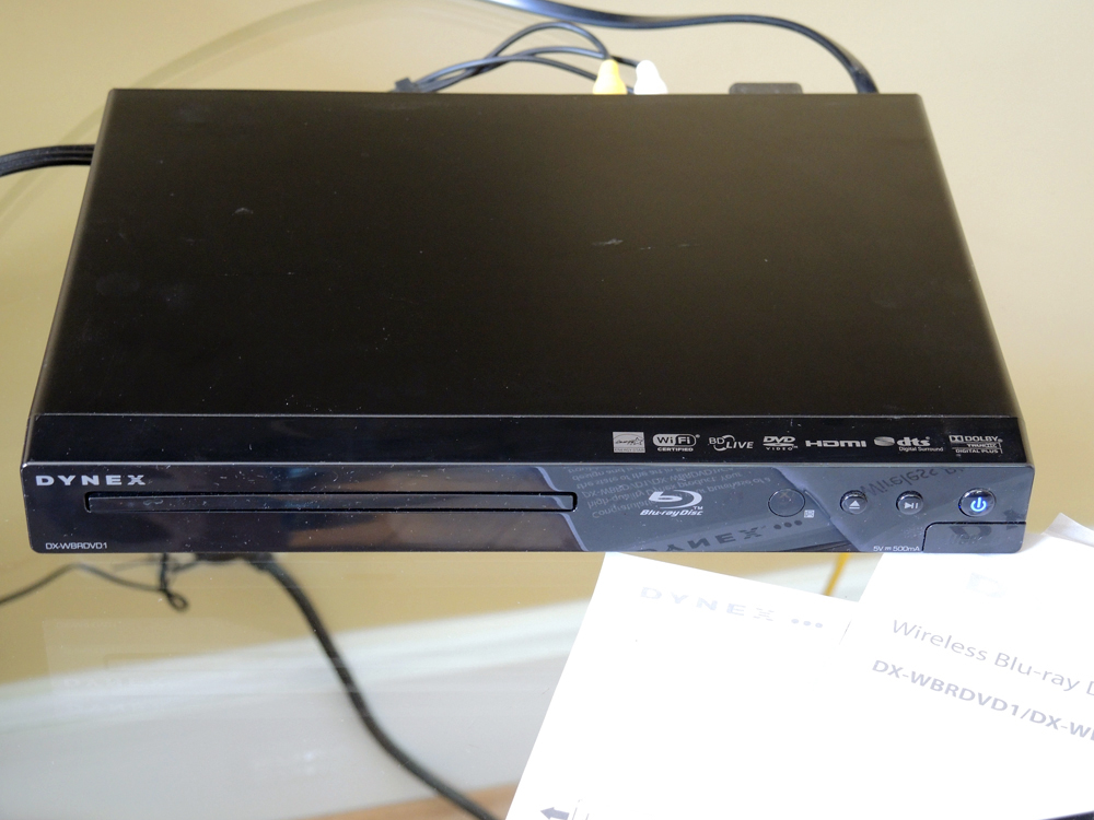 Dynex WiFi Bluray Disc DVD Player EBTH
