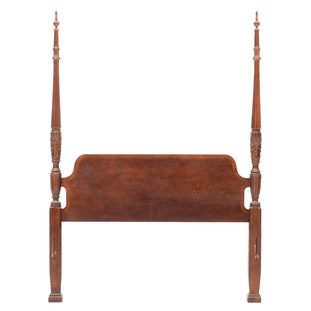 Queen Size Mahogany Finish Headboard EBTH