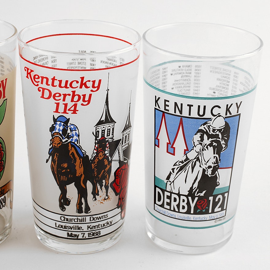 Collection of Kentucky Derby and Preakness Glasses EBTH