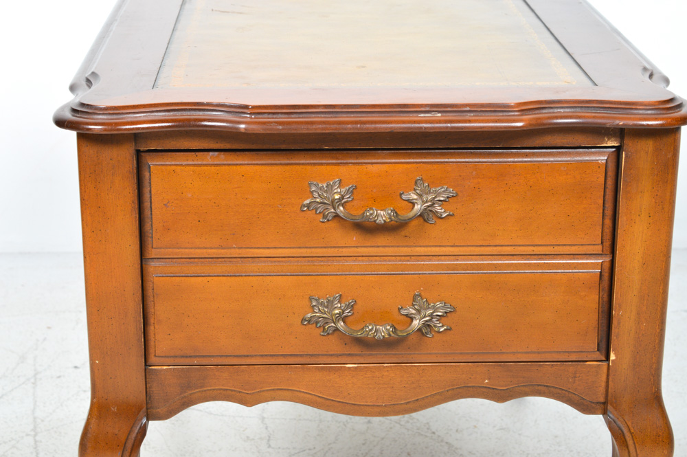Faux Leather Top Coffee Table and Matching Side Table by Room