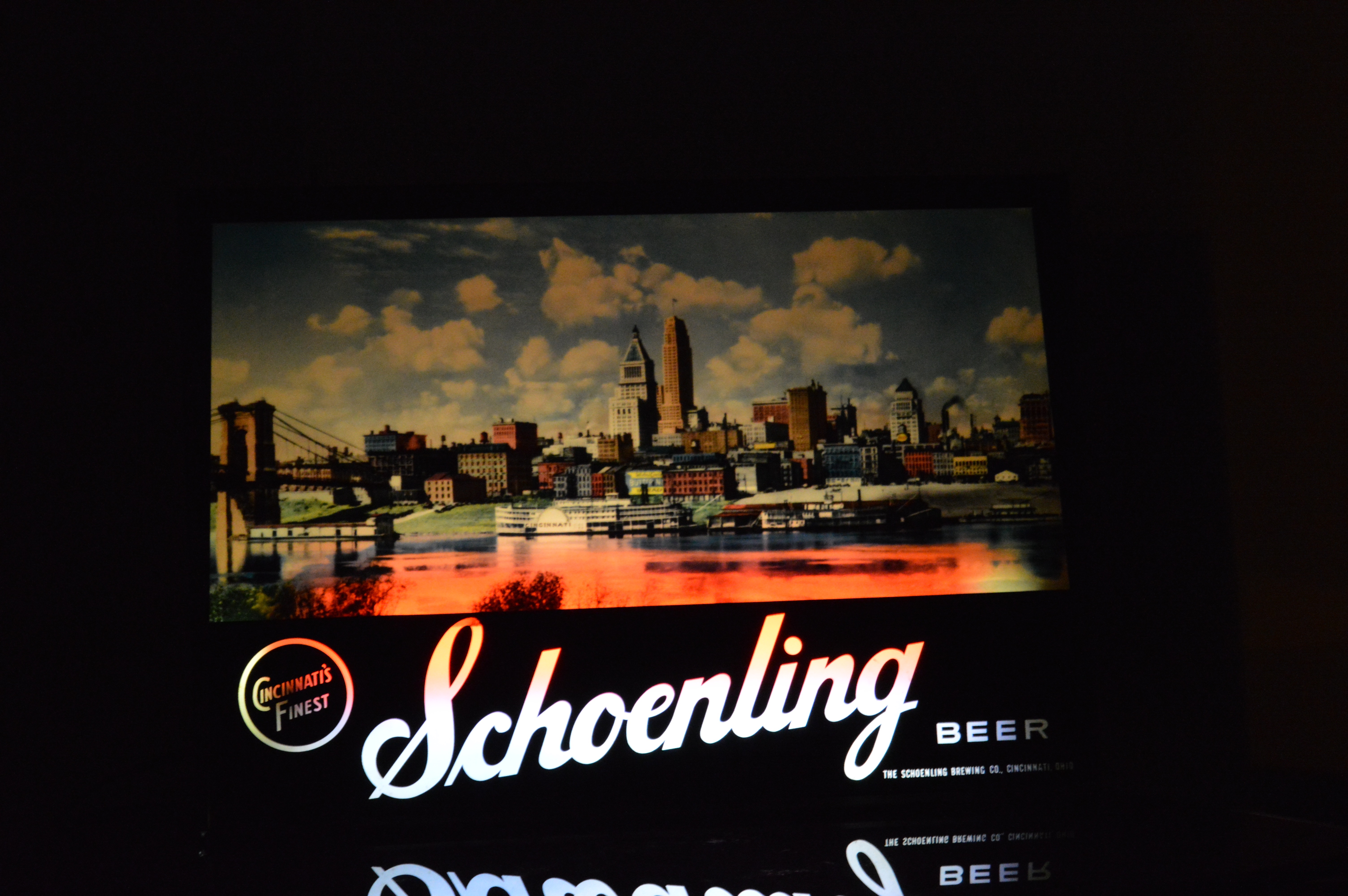 Schoenling Beer Backlit Sign EBTH