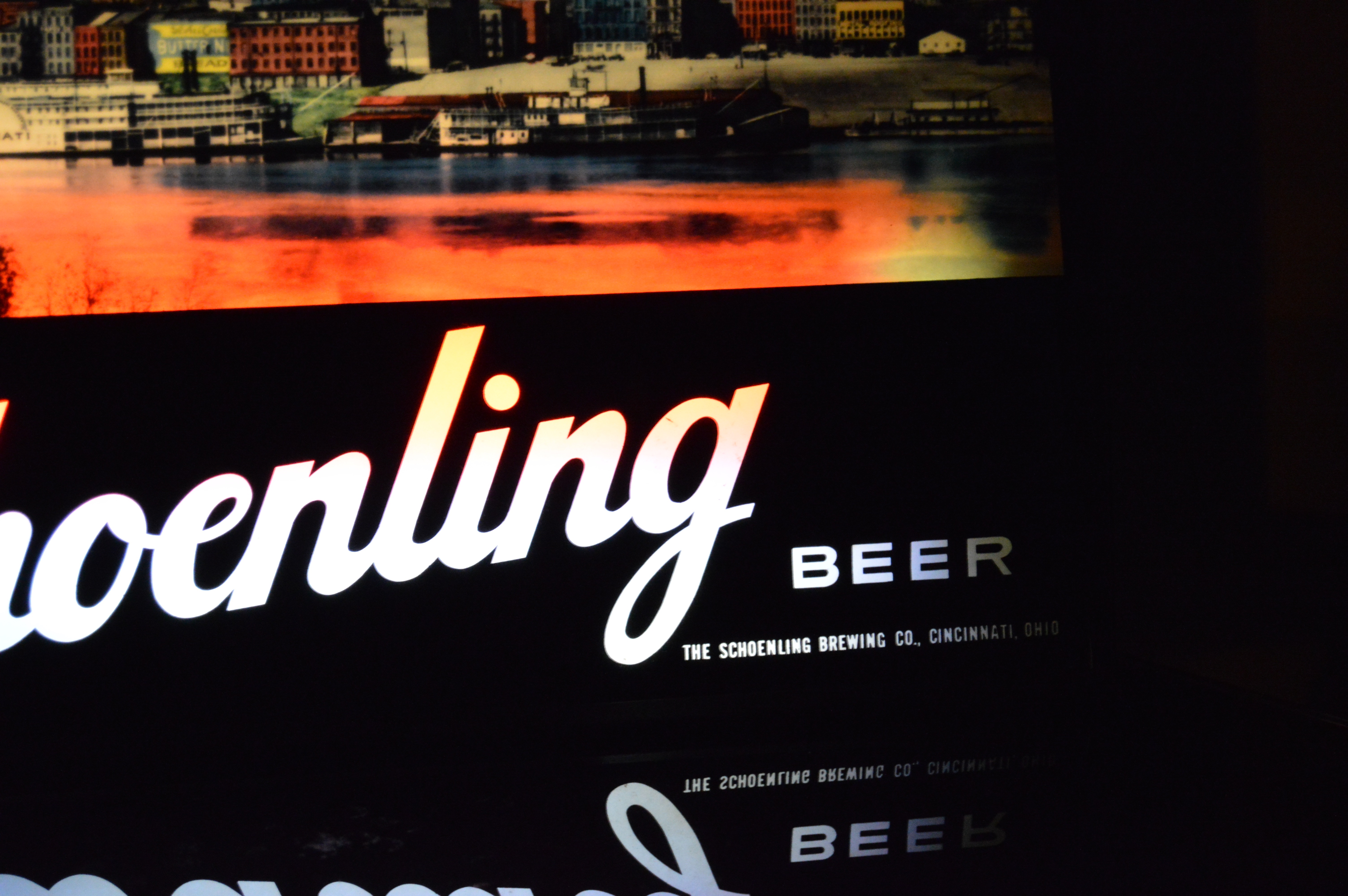 Schoenling Beer Backlit Sign EBTH