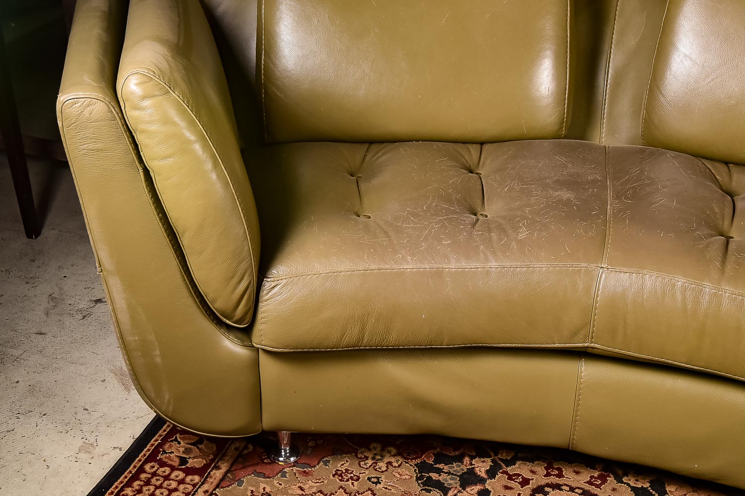 Mid Century Modern Leather Couch Photos